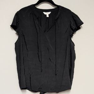 LC Lauren Conrad Elegant Black Blouse